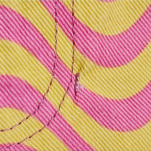 The Ragged Priest Wave Print High Rise Straight Leg Dad Jeans Size 26 NWT - Picture 15 of 15